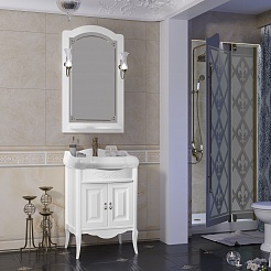 Opadiris Зеркало для ванной Лоренцо 60 белое – фотография-2